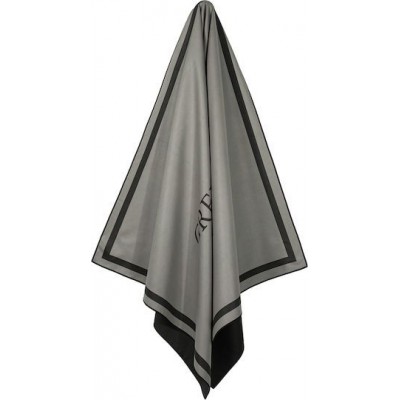Greenwich Polo Club Πετσέτα Microfiber Σώματος 280gr/m² Διπλής Όψεως Μαύρη 170x80εκ.