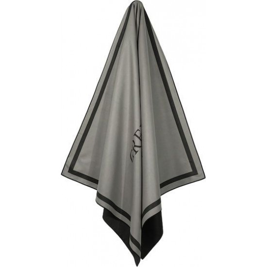 Greenwich Polo Club Πετσέτα Microfiber Σώματος 280gr/m² Διπλής Όψεως Μαύρη 170x80εκ.