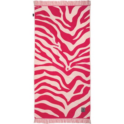 Greenwich Polo Club Πετσέτα Θαλάσσης Βαμβακερή Magenta, Taupe 180x90εκ.