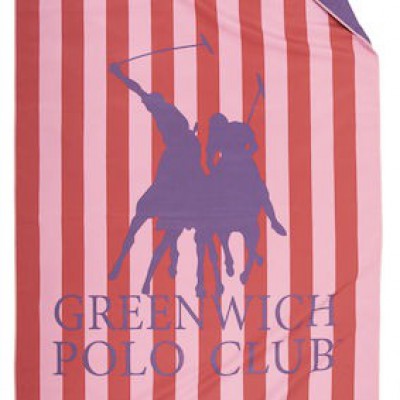 Greenwich Polo Club Πετσέτα Microfiber Σώματος 280gr/m² Διπλής Όψεως Ροζ 170x80εκ.