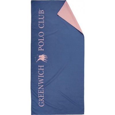 Greenwich Polo Club Πετσέτα Microfiber Σώματος 280gr/m² Διπλής Όψεως Μπλε 170x80εκ.