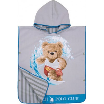 Greenwich Polo Club Junior Ποντσο Θαλασσης 50χ115 4179 Blue Grey 50x115