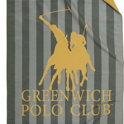 Greenwich Polo Club Πετσέτα Microfiber Σώματος 280gr/m² Διπλής Όψεως Γκρι 170x80εκ.