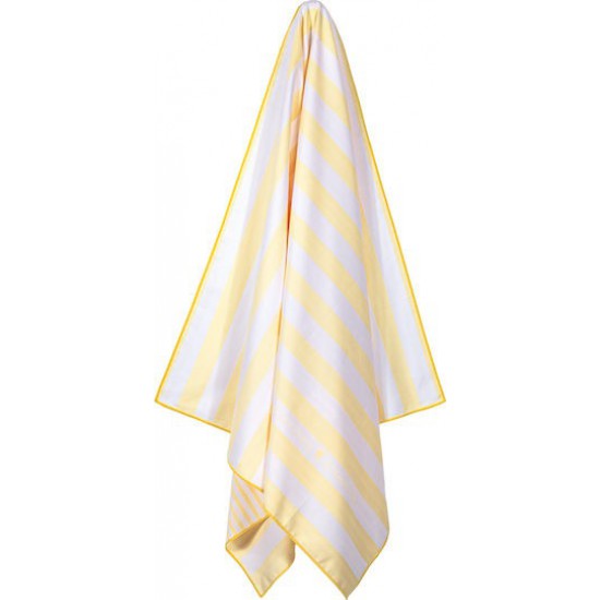 Greenwich Polo Club Πετσέτα Microfiber Σώματος 280gr/m² Διπλής Όψεως Κίτρινη 170x80εκ.