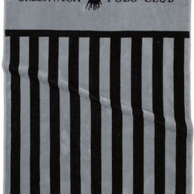 Greenwich Polo Club Πετσέτα Θαλάσσης Βαμβακερή Γκρι 90x180εκ.
