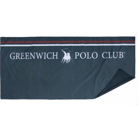 Greenwich Polo Club Πετσέτα Microfiber Σώματος 280gr/m² Διπλής Όψεως Μπλε 170x80εκ.