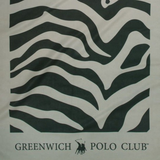Greenwich Polo Club Πετσέτα Microfiber Σώματος 280gr/m² Διπλής Όψεως Μαύρη 170x80εκ.