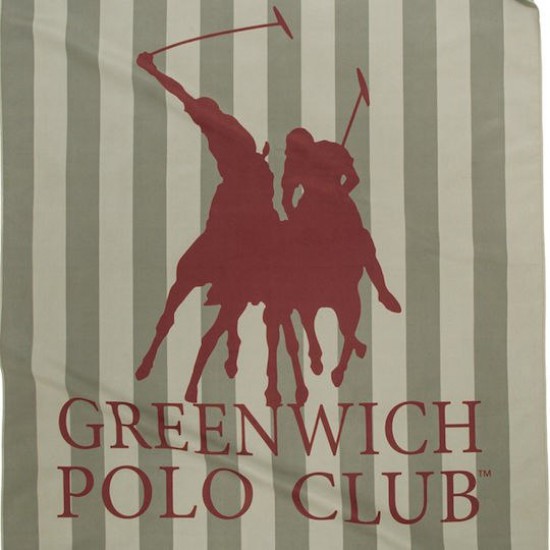 Greenwich Polo Club Πετσέτα Microfiber Σώματος 280gr/m² Πράσινη 170x80εκ.