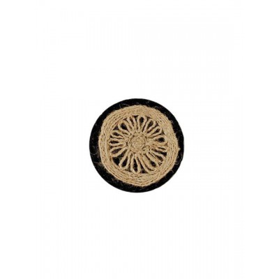 Kentia Coaster 234 Σουβέρ Στρογγυλό Υφασμάτινο Μπεζ 10cm 4τμχ