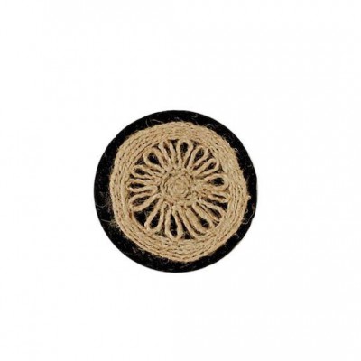 Kentia Coaster 234 Σουβέρ Στρογγυλό Υφασμάτινο Μπεζ 10cm 4τμχ