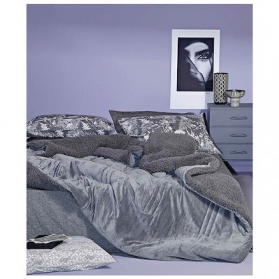 Kentia Κουβερτοπάπλωμα Υπέρδιπλο 240x260εκ. Notturno Γκρι 730 GSM