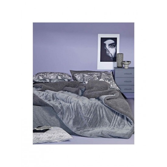 Kentia Κουβερτοπάπλωμα Υπέρδιπλο 240x260εκ. Notturno Γκρι 730 GSM