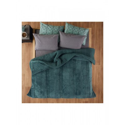 Kentia Κουβερτοπάπλωμα Υπέρδιπλο 240x260εκ. Notturno Πετρόλ 730 GSM