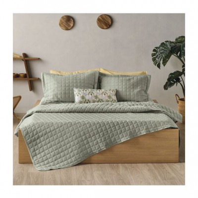 Kentia Vegas Σετ Κουβερλί Μονό από Πολυεστέρα Khaki 160x240cm