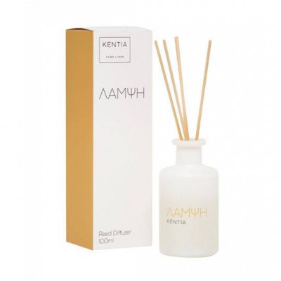 Mood 25 Λαμψη Diffuser Αρωματικό Χώρου Στικς Άρωμα Ginger Lemon Tart Κεντια Γυαλί 100ml