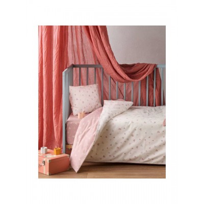 Kentia Σετ Βρεφικά Σεντόνια Λίκνου Βαμβακερά Ροζ 70x120εκ. 2τμχ