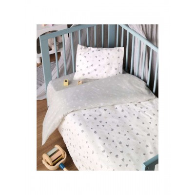 Kentia Σετ Βρεφικά Σεντόνια Λίκνου Βαμβακερά Λευκά 70x120εκ. 2τμχ