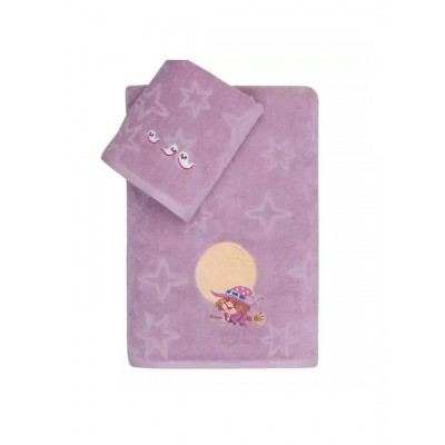 Kentia Σετ Βρεφικές Πετσέτες 2τμχ Hans Λιλά Βάρους 450gr/m²