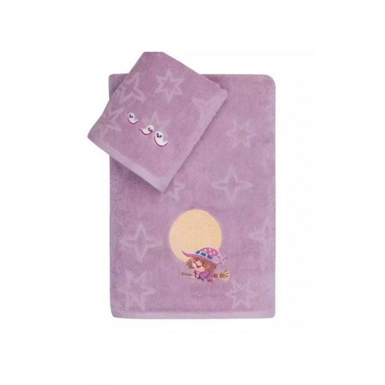 Kentia Σετ Βρεφικές Πετσέτες 2τμχ Hans Λιλά Βάρους 450gr/m²