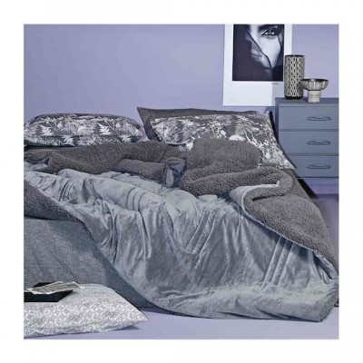 Kentia Κουβερτοπάπλωμα Υπέρδιπλο 240x260εκ. Notturno Γκρι 730 GSM