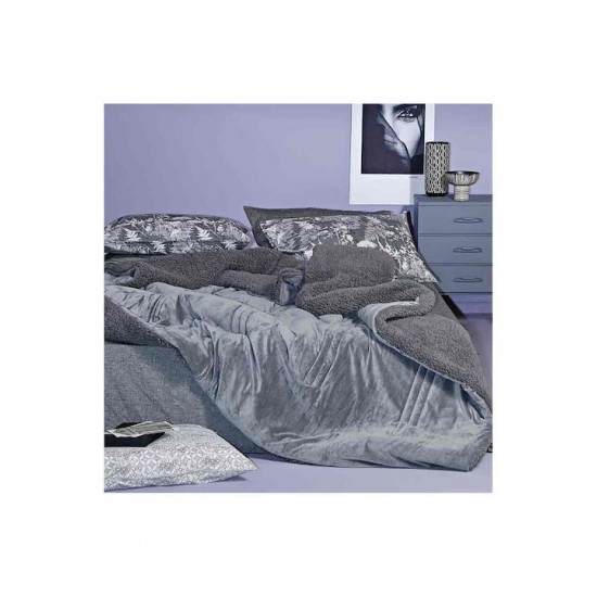 Kentia Κουβερτοπάπλωμα Υπέρδιπλο 240x260εκ. Notturno Γκρι 730 GSM
