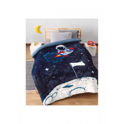 Kentia Παιδικό Κουβερτοπάπλωμα Διπλής Όψης Μονό με Γέμιση Hollowfiber Sirius Blue-white 160x220εκ.