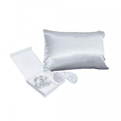 Melinen Pure Σετ Μαξιλαροθήκες με Φάσα Silver 50x70εκ.