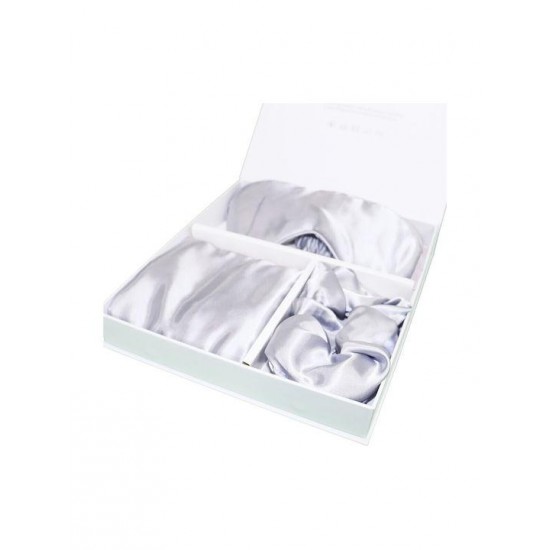 Melinen Pure Σετ Μαξιλαροθήκες με Φάσα Silver 50x70εκ.