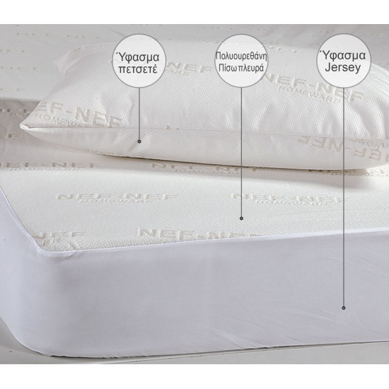 ΠΡΟΣΤΑΤΕΥΤΙΚΟ ΜΑΞΙΛΑΡΙΟΥ ΑΔΙΑΒΡΟΧΟ ΣΕΤ 2 ΤΕΜΑΧΙΩΝ ΖΑΚΑΡ 50X70