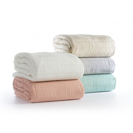 ΚΟΥΒΕΡΛΙ KING SIZE COLORFULL 270X270 BEIGE