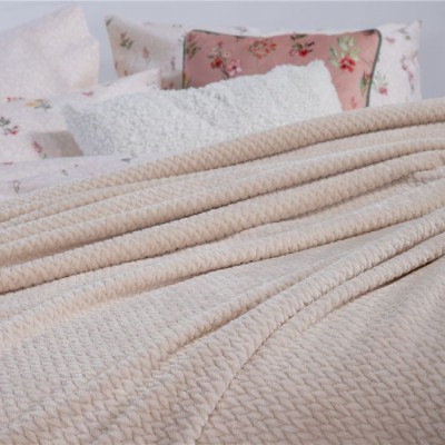 ΝΕΟ! ΚΟΥΒΕΡΤΑ ΜΟΝΗ WORTH 160X220 ECRU