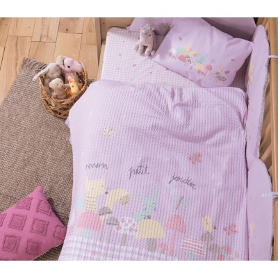 ΒΡΕΦΙΚΗ ΚΟΥΒΕΡΤΑ ΠΙΚΕ ΚΟΥΝΙΑΣ MON PETIT JARDIN 110X150