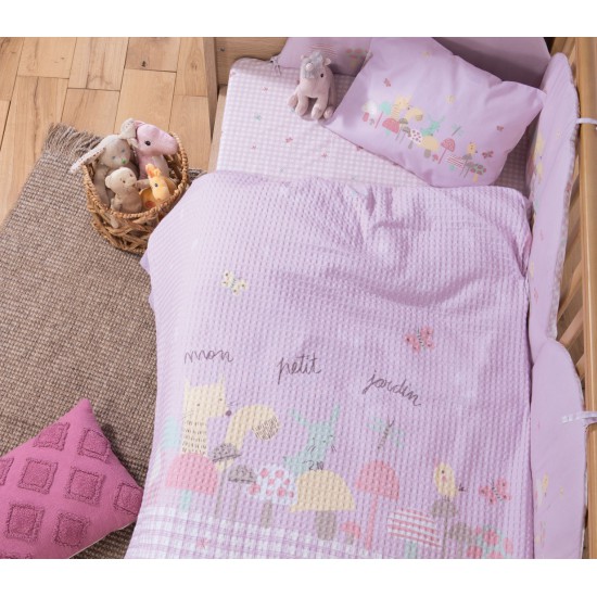 ΒΡΕΦΙΚΗ ΚΟΥΒΕΡΤΑ ΠΙΚΕ ΚΟΥΝΙΑΣ MON PETIT JARDIN 110X150