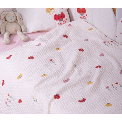 ΒΡΕΦΙΚΗ ΚΟΥΒΕΡΤΑ ΠΙΚΕ AΓΚΑΛΙΑΣ LADY BUG 80X110