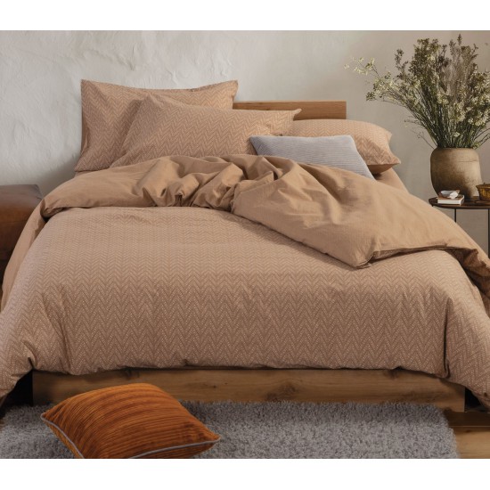 ΣΕΤ ΣΕΝΤΟΝΙΑ ΒΑΜΒΑΚΕΡΑ ΥΠΕΡΔΙΠΛΑ SUSPEN 240Χ270 CARAMEL