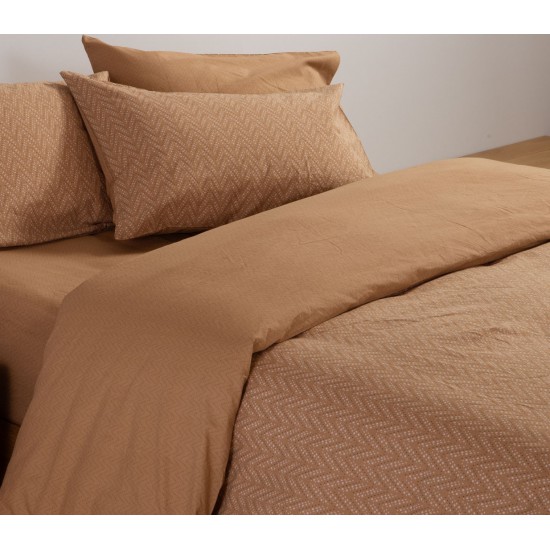 ΣΕΤ ΣΕΝΤΟΝΙΑ ΒΑΜΒΑΚΕΡΑ ΥΠΕΡΔΙΠΛΑ SUSPEN 240Χ270 CARAMEL