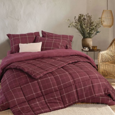 Nef-Nef Homeware Πάπλωμα Υπέρδιπλο με Γέμιση Microfiber 240x220εκ. Naiberg Bordo 330 GSM