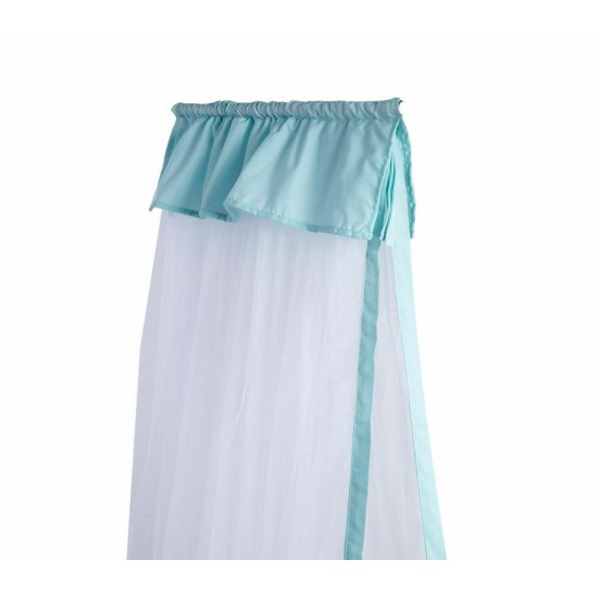 Nef-Nef Homeware Κουνουπιέρα Κούνιας από Τούλι Μπλε 600x230εκ.