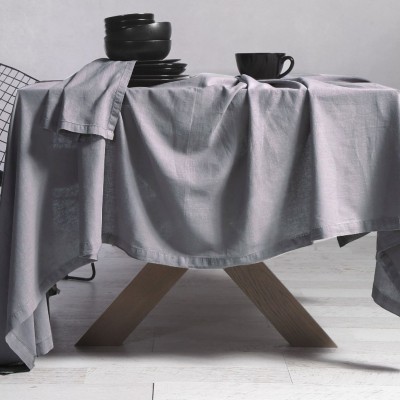 ΤΡΑΠΕΖΟΜΑΝΤΗΛΟ COTTON-LINEN 150X250 SILVER