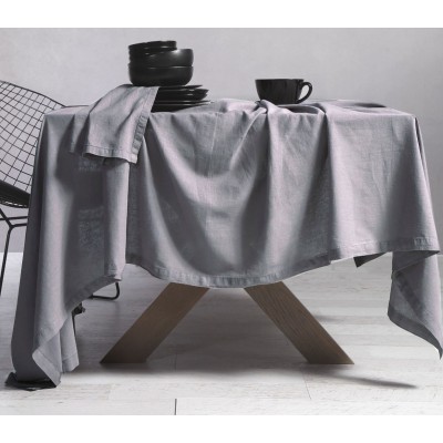 ΤΡΑΠΕΖΟΜΑΝΤΗΛΟ COTTON-LINEN 150X250 SILVER