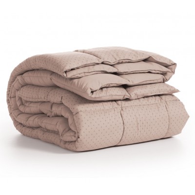 Nef-Nef Homeware Πάπλωμα Μονό με Γέμιση Hollowfiber 160x220εκ. Colorfull Μπεζ 330 GSM