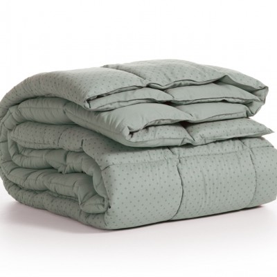 Nef-Nef Homeware Πάπλωμα Μονό με Γέμιση Hollowfiber 160x220εκ. Colorfull Πράσινο 330 GSM