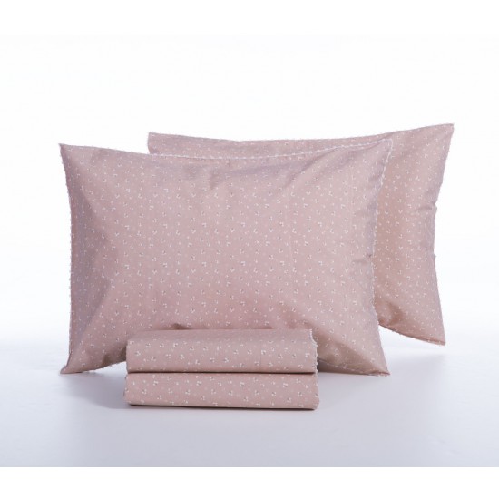 ΣΕΤ ΣΕΝΤΟΝΙΑ ΒΑΜΒΑΚΕΡΟ ΠΕΡΚΑΛΙ ΥΠΕΡΔΙΠΛΑ SISSY 240X270 ROSE