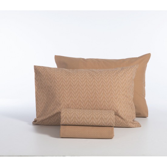 ΣΕΤ ΣΕΝΤΟΝΙΑ ΒΑΜΒΑΚΕΡΑ ΥΠΕΡΔΙΠΛΑ SUSPEN 240Χ270 CARAMEL