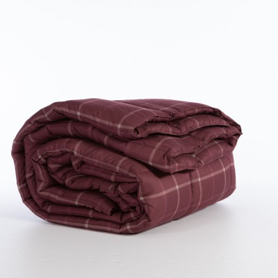 Nef-Nef Homeware Πάπλωμα Υπέρδιπλο με Γέμιση Microfiber 240x220εκ. Naiberg Bordo 330 GSM