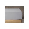 Nef-Nef Homeware Jersey Σεντόνι Διπλό με Λάστιχο 140x200+30εκ. White