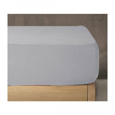 Nef-Nef Homeware Jersey Σεντόνι Διπλό με Λάστιχο 140x200+30εκ. White