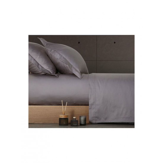 Nef-Nef Homeware Σεντόνι Υπέρδιπλο 240x270εκ. Elements Anthracite