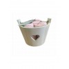 Nef-Nef Homeware Σετ Πετσέτες 5τμχ Heart Basket 30x30εκ. Pink