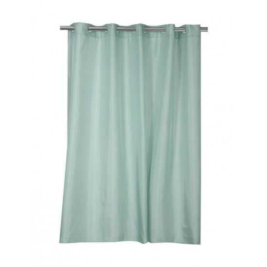 Nef-Nef Homeware Shower Κουρτίνα Μπάνιου Υφασμάτινη με Τρουκς 180x200 cm Mint